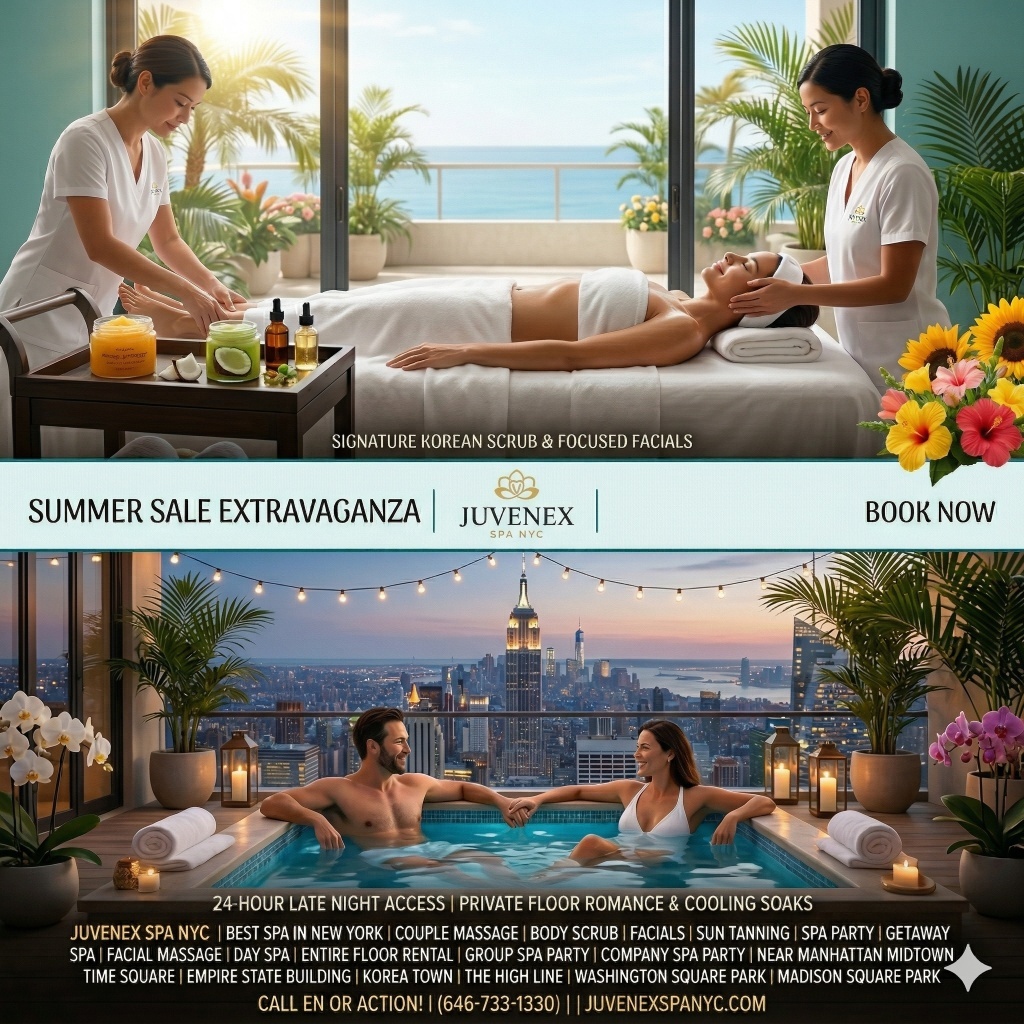 1. Summer Spa Gift Card Sale | The Ultimate 24/7 Relaxation at Juvenex NYC